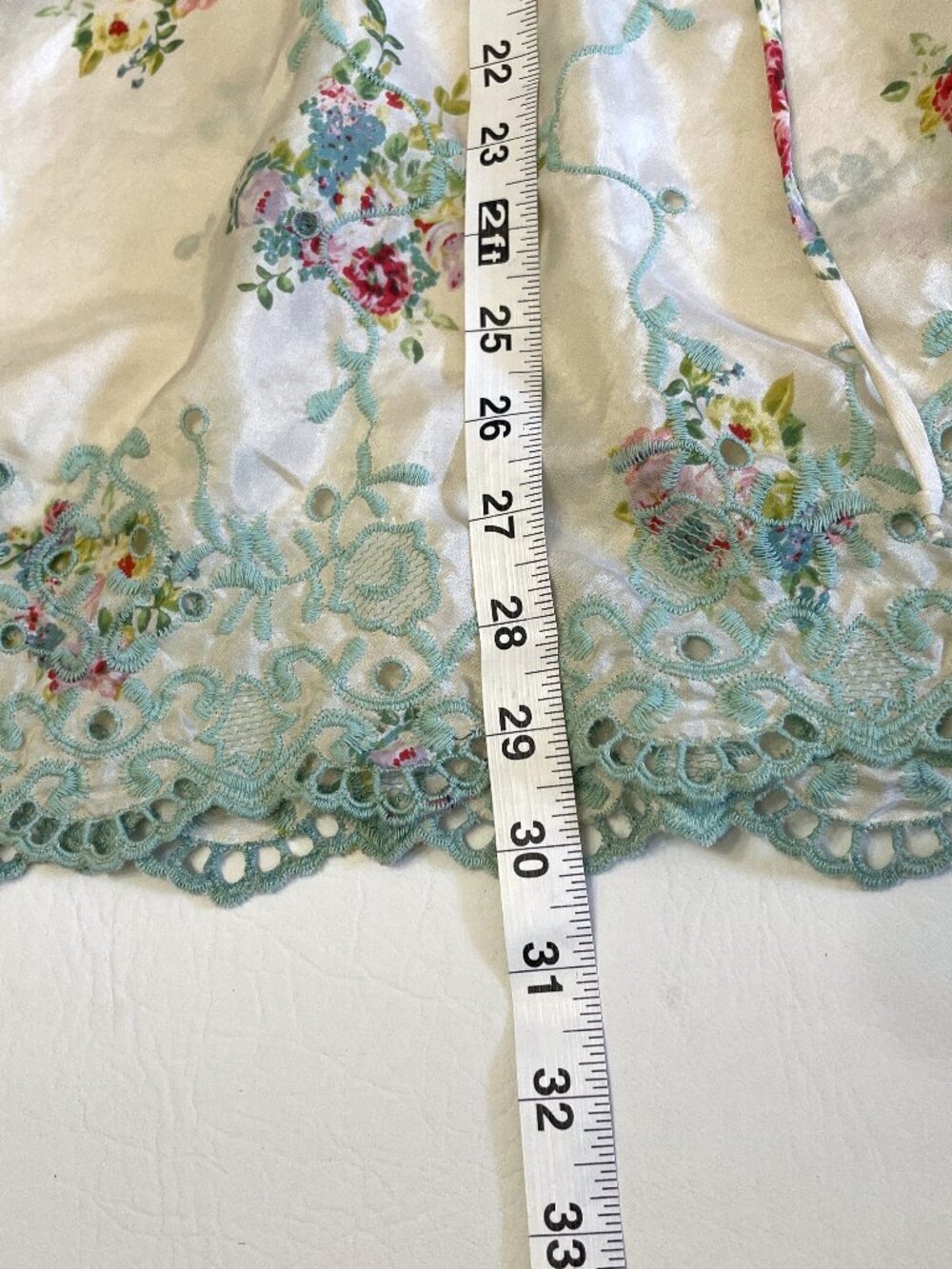 Johnny Was Tunic Top Blouse Med Silk Embroidered Lace Floral Cottagecore Boho - Picture 12 of 16